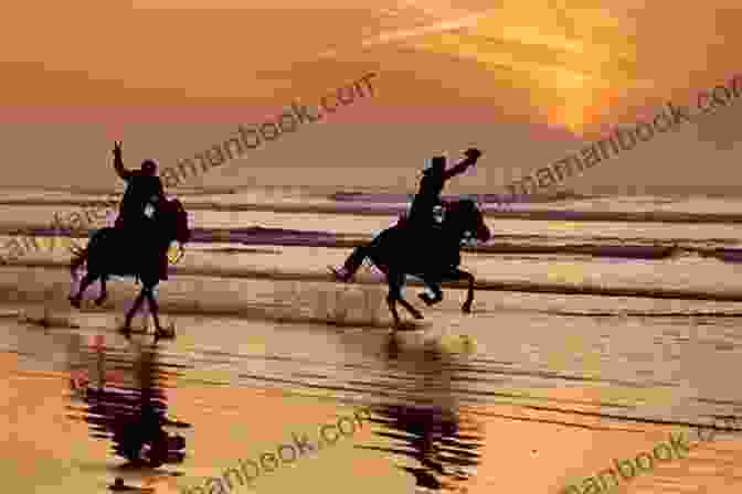 A Black And White Photograph Of A Horse And A Rider Galloping Along A Beach. Friendship S Gallop Ross Davis