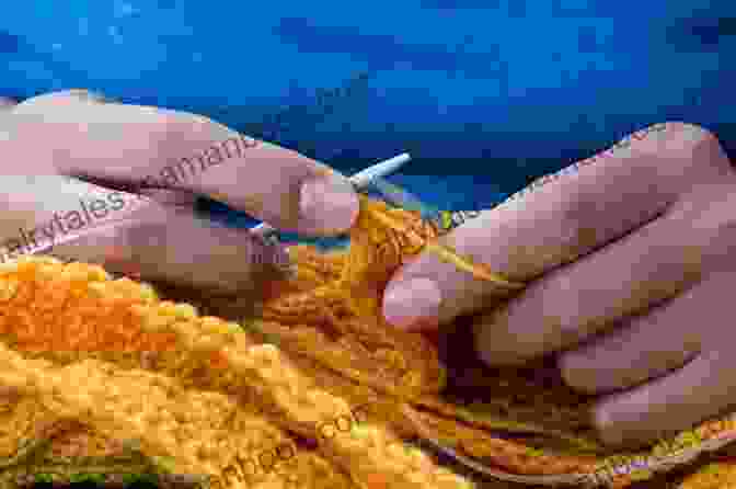 A Close Up Of A Person's Hands Knitting A Colorful Piece Of Yarn In Flight:: Whimsical Dishcloth Pillow Or Afghan Patterns To Knit (Knitting Simple 3)