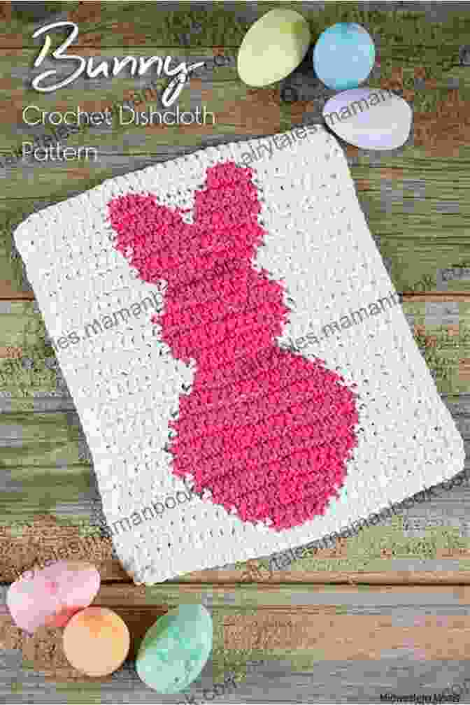 A Delightful Knitted Dishcloth Pillow Featuring An Adorable Bunny Design In Flight:: Whimsical Dishcloth Pillow Or Afghan Patterns To Knit (Knitting Simple 3)