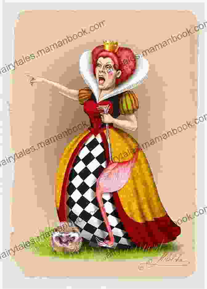 A Dramatic Illustration Of Alice Facing The Queen Of Hearts Alice S Adventures In Wonderland : Illustrated Edition