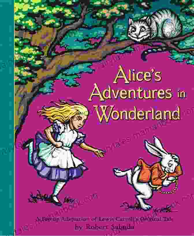 Alice's Adventures In Wonderland Book Cover, Featuring Alice Surrounded By Whimsical Characters Lewis Carroll: The Complete Works