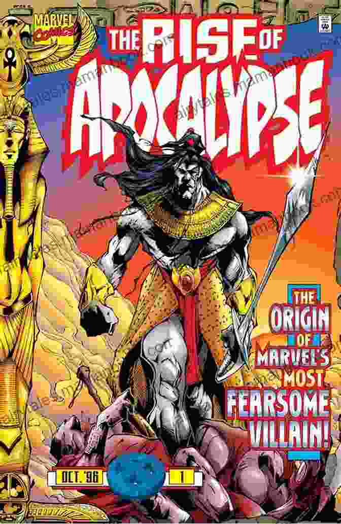 Cover Art For Terry Kavanagh's Rise Of Apocalypse 1996 Comic Book, Featuring The Iconic Mutant Apocalypse Surrounded By His Four Horsemen. Rise Of Apocalypse (1996) #4 (of 4) Terry Kavanagh