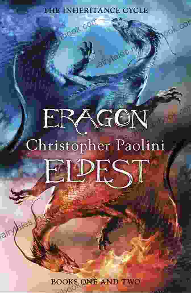 Eldest Book Cover, Featuring Eragon And Saphira Flying Over A Battlefield The Inheritance Cycle 4 Collection: Eragon Eldest Brisingr Inheritance