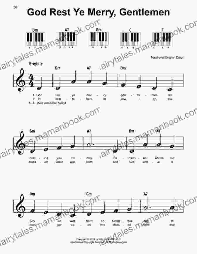 God Rest Ye Merry, Gentlemen Sheet Music For Beginners Christmas Carols For Alto Saxophone With Piano Accompaniment Sheet Music 4: 10 Easy Christmas Carols For Beginners