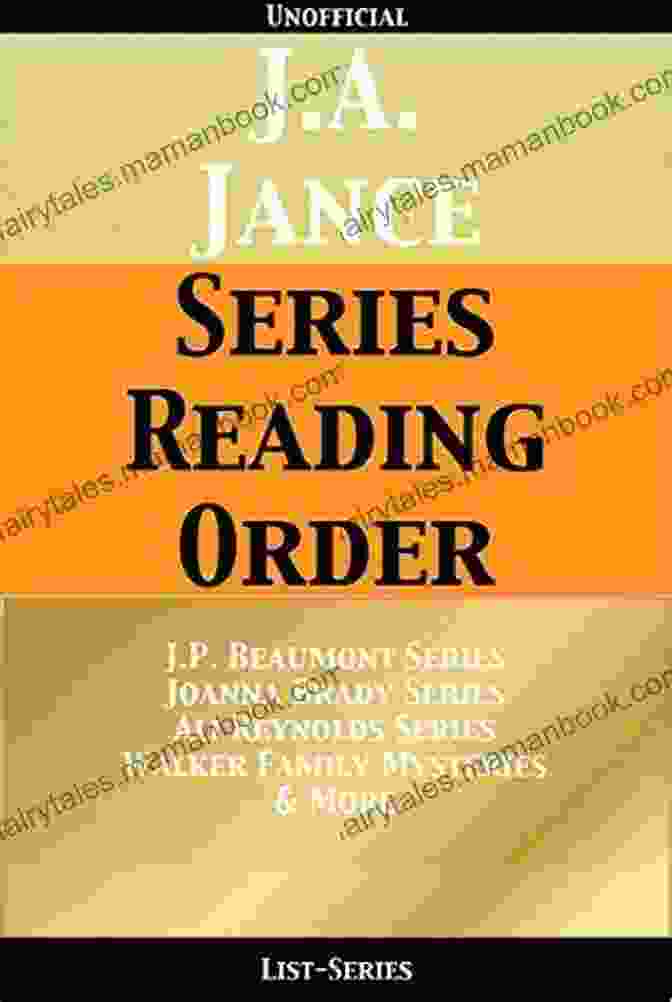 J.A. Jance's Reynolds Walker Family Series Book Covers J A JANCE: READING ORDER: J P BEAUMONT JOANNA BRADY MYSTERY ALIE REYNOLDS WALKER FAMILY BY J A JANCE