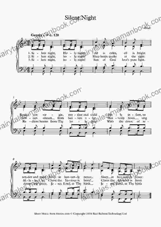 Sheet Music For Silent Night Christmas Carols For Tenor Saxophone With Piano Accompaniment Sheet Music 4: 10 Easy Christmas Carols For Beginners