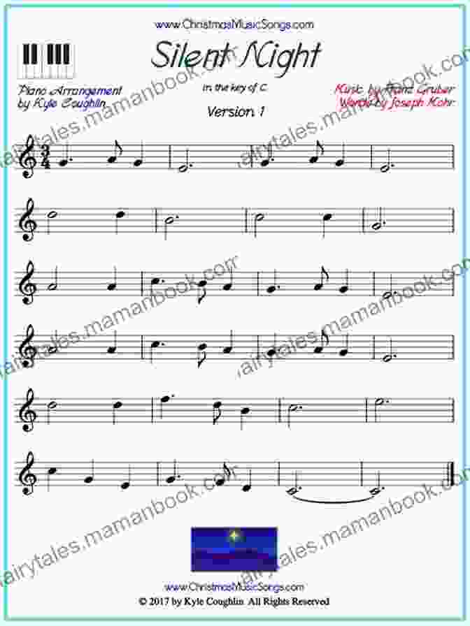 Silent Night Sheet Music For Beginners Christmas Carols For Alto Saxophone With Piano Accompaniment Sheet Music 4: 10 Easy Christmas Carols For Beginners